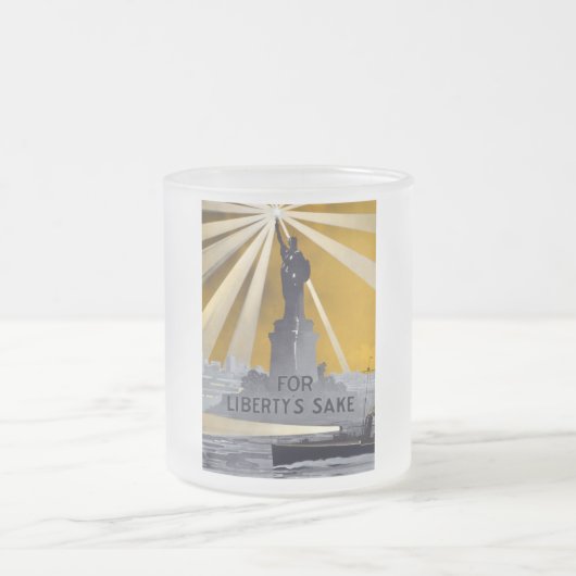 Freiheitsstatue Torch und Zweiter Weltkrieg der US Mattglastasse (Mittel)