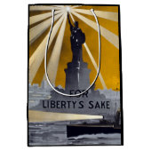 Freiheitsstatue Torch und Zweiter Weltkrieg der US Mittlere Geschenktüte (Vorderseite)