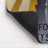 Freiheitsstatue Torch und Zweiter Weltkrieg der US Mousepad (Ecke)