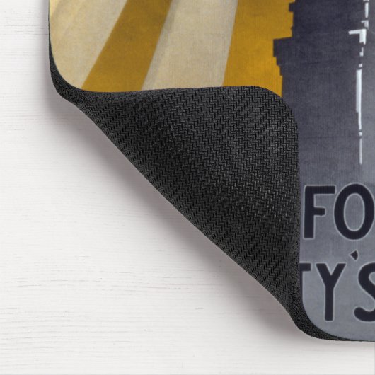 Freiheitsstatue Torch und Zweiter Weltkrieg der US Mousepad (Ecke)