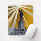 Freiheitsstatue Torch und Zweiter Weltkrieg der US Mousepad (Mit Mouse)