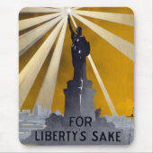 Freiheitsstatue Torch und Zweiter Weltkrieg der US Mousepad (Vorne)