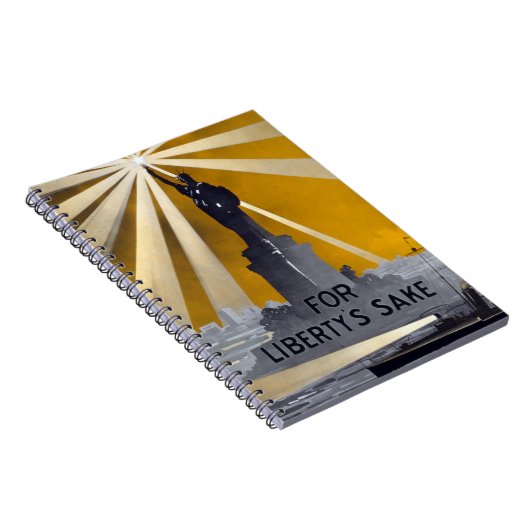 Freiheitsstatue Torch und Zweiter Weltkrieg der US Notizblock (Rechte Seite)