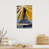 Freiheitsstatue Torch und Zweiter Weltkrieg der US Poster (Küche)