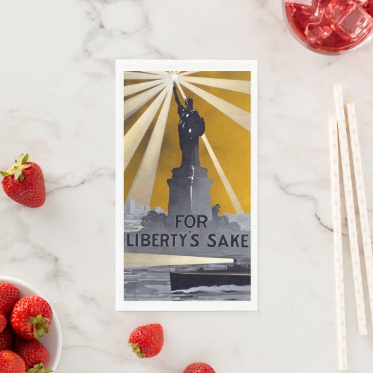 Freiheitsstatue Torch und Zweiter Weltkrieg der US Serviette (Beispiel)