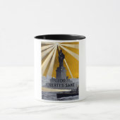 Freiheitsstatue Torch und Zweiter Weltkrieg der US Tasse (Zentrum)