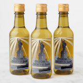 Freiheitsstatue Torch und Zweiter Weltkrieg der US Weinetikett (Flaschen)