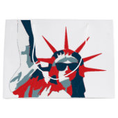 Freiheitsstatue tragende Sonnenbrille Große Geschenktüte (Vorderseite)