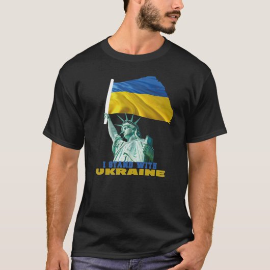 Freiheitsstatue Ukraine T-Shirt (Vorderseite)
