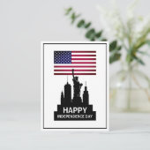 Freiheitsstatue, Unabhängigkeitstag Postkarte (Stehend Vorderseite)