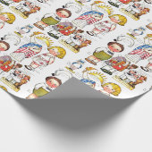 Freiheitsstatue Uncle Sam George Washington Puppe Geschenkpapier (Ecke)