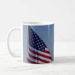 Freiheitsstatue und amerikanische Flagge Patriotis Kaffeetasse