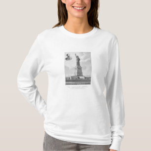 Freiheitsstatue und Bartholdi Porträt T-Shirt