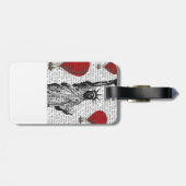 Freiheitsstatue und Rot-Heißluftballons Gepäckanhänger (Rückseite horizontal)