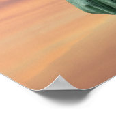 Freiheitsstatue unter einem lebhaften Himmel Poster (Ecke)