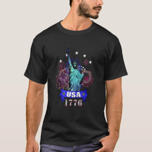 Freiheitsstatue USA 1776 New York City Patriotisch T-Shirt