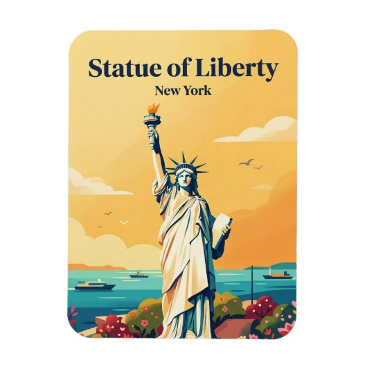 Freiheitsstatue USA Magnet (Vertikal)