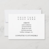 Freiheitsstatue Vielen Dank Veteranen Einladung (Rückseite)