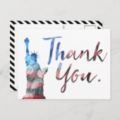 Freiheitsstatue Vielen Dank Veteranen Postkarte (Vorne/Hinten)
