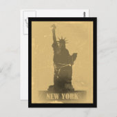 Freiheitsstatue Vintag - Postkarten (Vorne/Hinten)