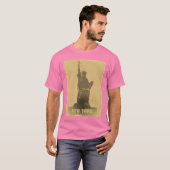 Freiheitsstatue Vintager T - Shirt (Vorne ganz)
