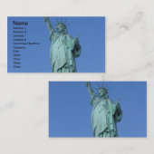Freiheitsstatue Visitenkarte (Vorne/Hinten)
