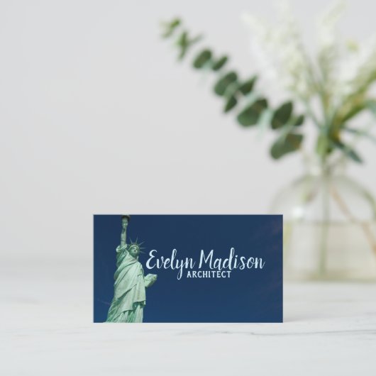 Freiheitsstatue Visitenkarte (Stehend Vorderseite)