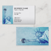 Freiheitsstatue Visitenkarte (Vorne/Hinten)