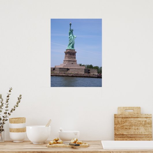 Freiheitsstatue - Vollansicht-Poster Poster (Küche)