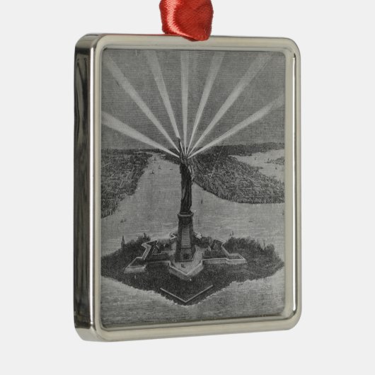 Freiheitsstatue, 'vom Graphic Silbernes Ornament (Rechts)