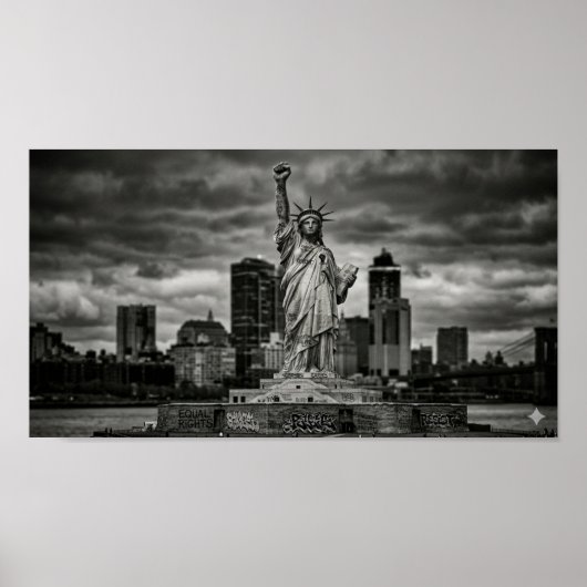 Freiheitsstatue-Widerstandsplakat Poster (Vorne)