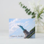 Freiheitsstatue, Willkommen in New York Postkarte (Stehend Vorderseite)