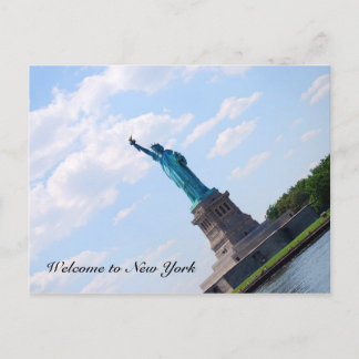 Freiheitsstatue, Willkommen in New York Postkarte