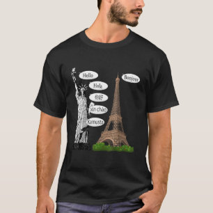 Freiheitsstatue Wir sind alle Immigranten Eiffeltu T-Shirt