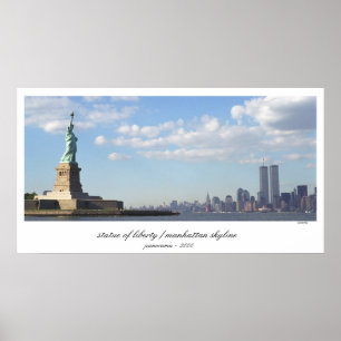 Freiheitsstatue World Trade Center-Druck Poster