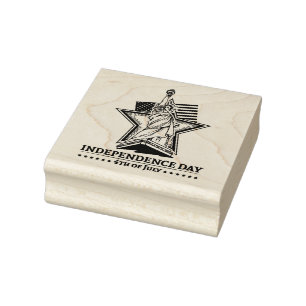 Freiheitsstatue zum Unabhängigkeitstag Gummistempel