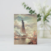 Freiheitsstatue zur Erleuchtung der Welt Postkarte (Stehend Vorderseite)