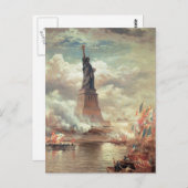 Freiheitsstatue zur Erleuchtung der Welt Postkarte (Vorne/Hinten)