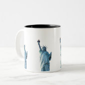 Freiheitsstatue Zweifarbige Tasse (Vorderseite Links)