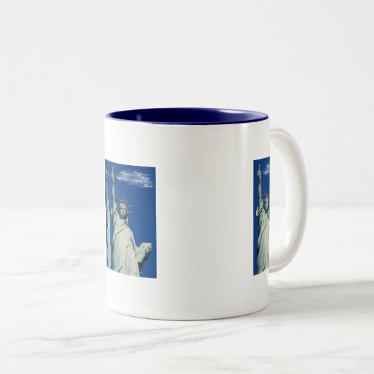 Freiheitsstatue Zweifarbige Tasse (VorderseiteRechts)