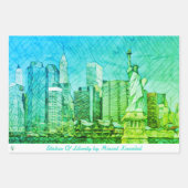 Freiheitsstatur von Mirsat Karabel Wrapping Paper Geschenkpapier Set (Vorderseite 3)