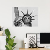 FREIHEITSSTATUT, NEW YORK - SCHWARZ UND WEISS POSTER (Heimbüro)