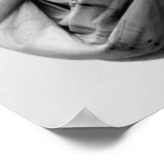 FREIHEITSSTATUT, NEW YORK - SCHWARZ UND WEISS POSTER (Ecke)