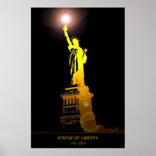 Freiheitssymbol: Statue of Liberty Reiseplakat Poster