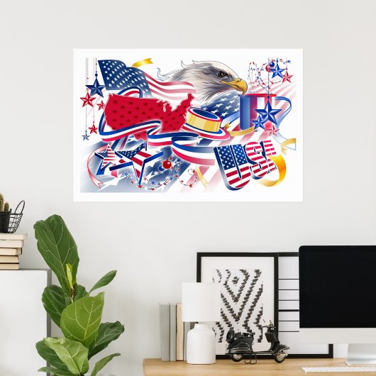 Freiheitssymbole Poster (Heimbüro)