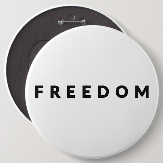 Freiheitstext Button (Vorne & Hinten)