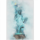 Freiheitswasserstatue Aufkleber (Vorderseite)