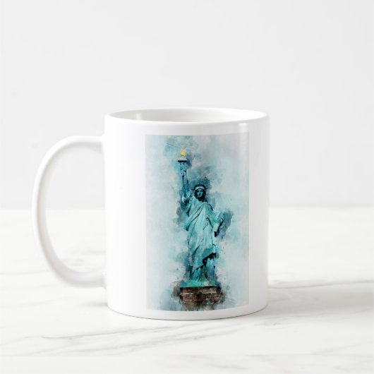 Freiheitswasserstatue Kaffeetasse (Links)