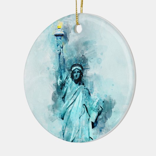 Freiheitswasserstatue Keramik Ornament (Links)