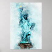 Freiheitswasserstatue Poster (Vorne)